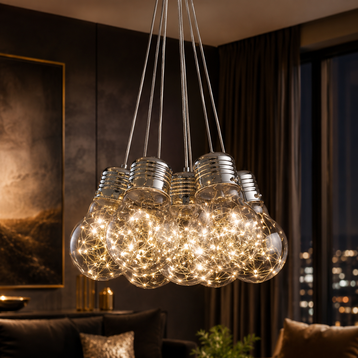 Lustra LED BULBS Unique Crom Echivalent 60W