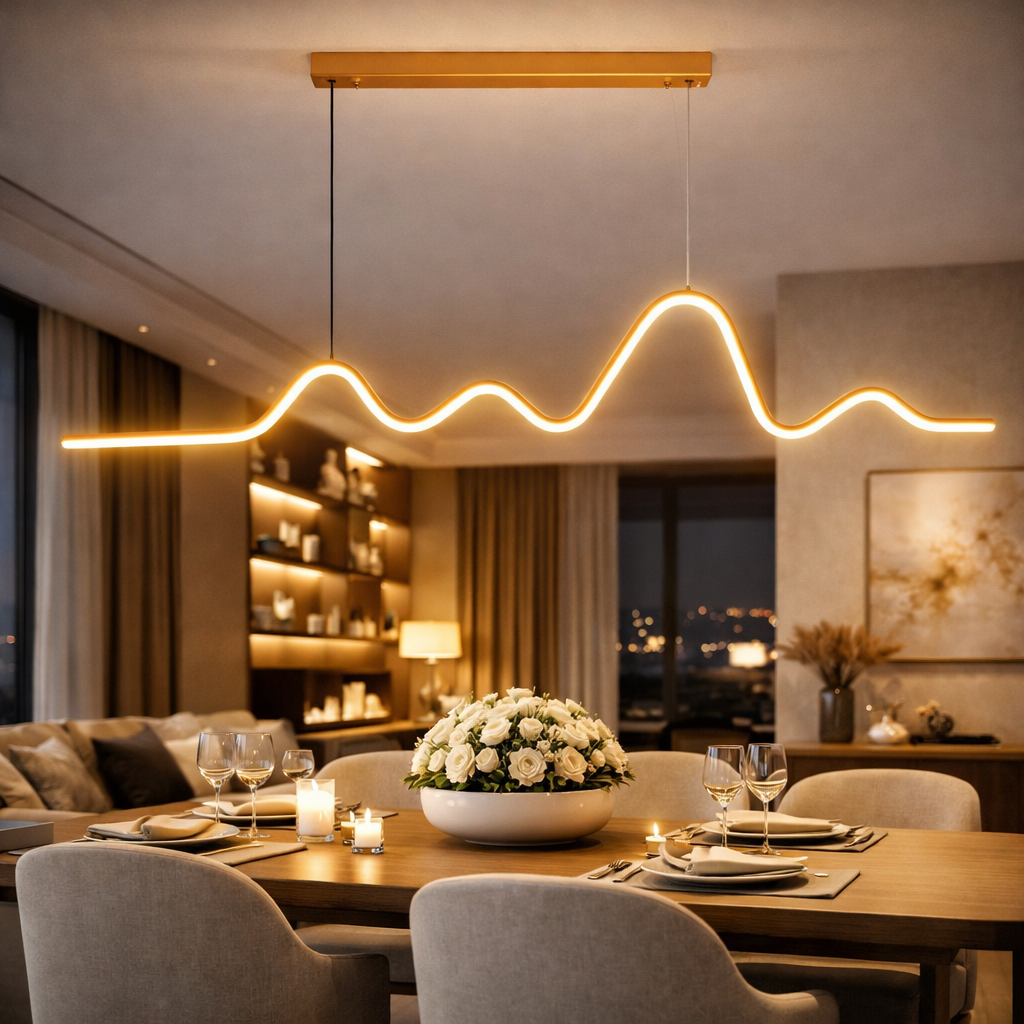 Lustra LED DYLO Gold Echivalent 350W Telecomanda