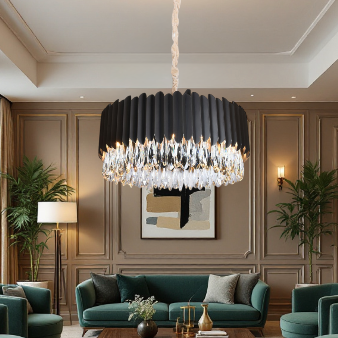 Candelabru Cristal 55CM Black Extravaganza 8xE14