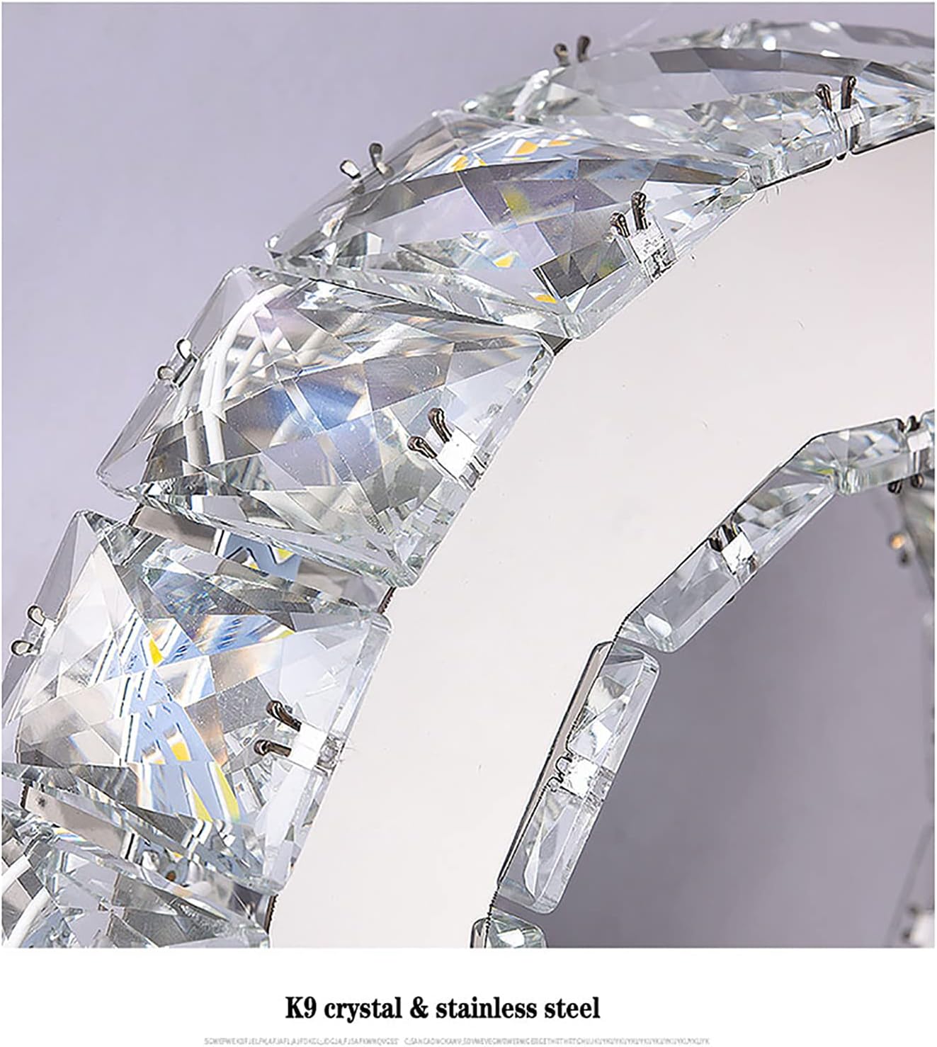 Aplica LED 16W Cristal Ring Chrome