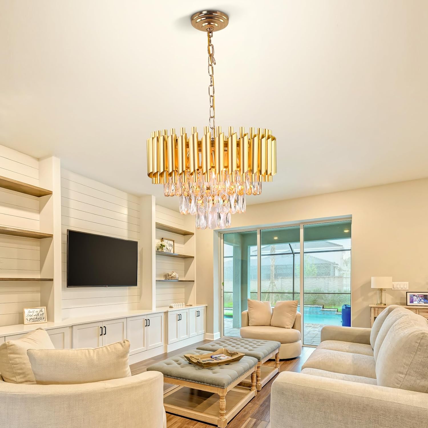 Candelabru Cristal Golden Panther 400Mm Chandeliers Crystal