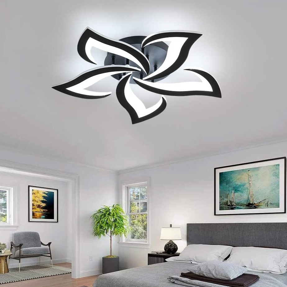 Lustra Led Narcisse Black Telecomanda Echivalent 500W Lighting Fixtures