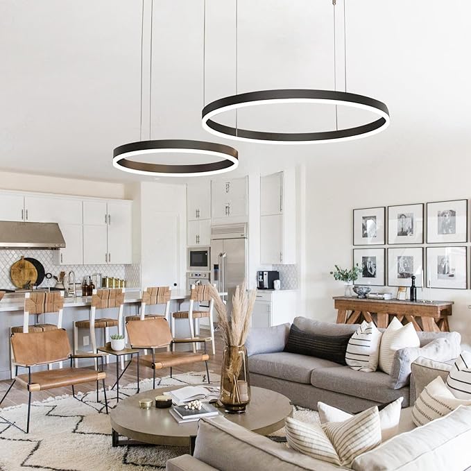 Lustra LED WONDERLAND Black 2 Segmente Mobile Echivalent 500W Telecomanda