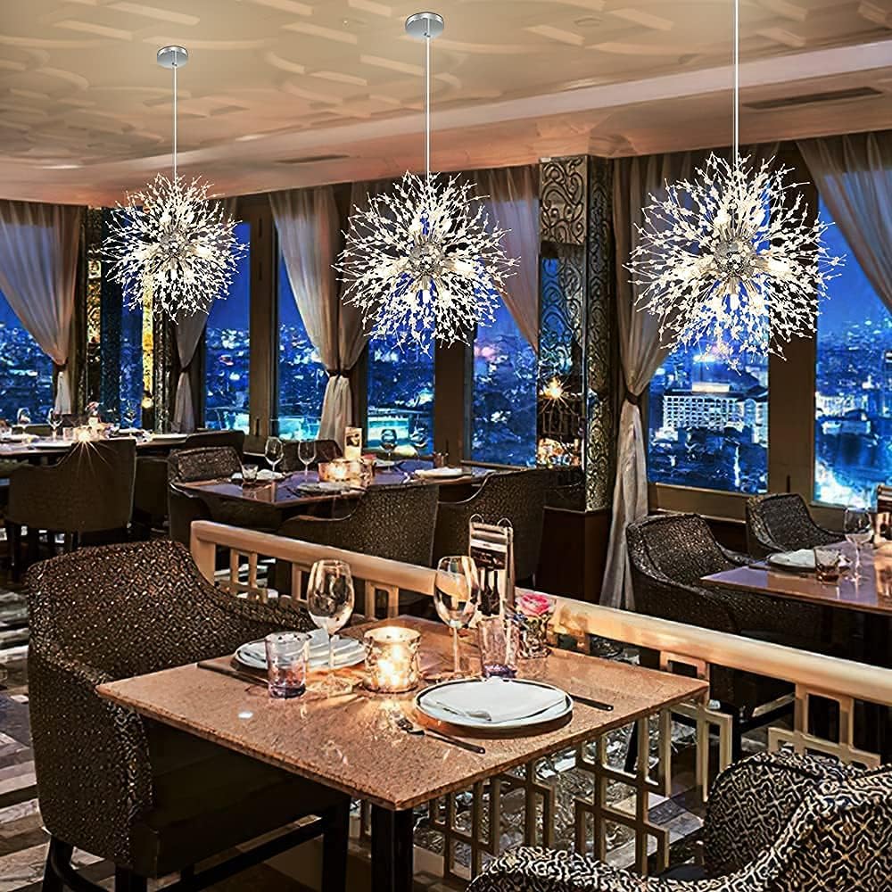 Lustra Suspendata Crystal SIGMA Silver