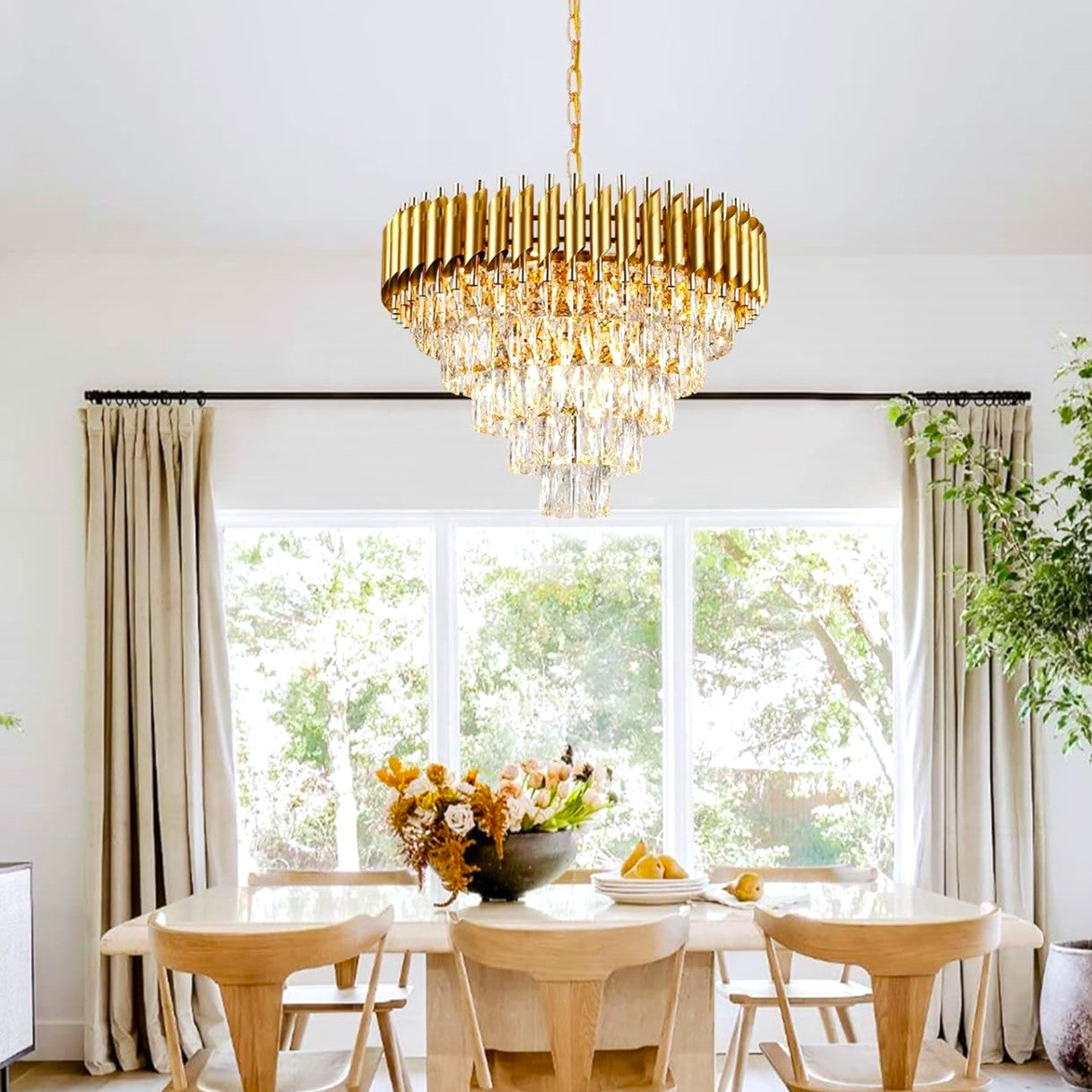 Candelabru Cristal Golden Panther 600mm