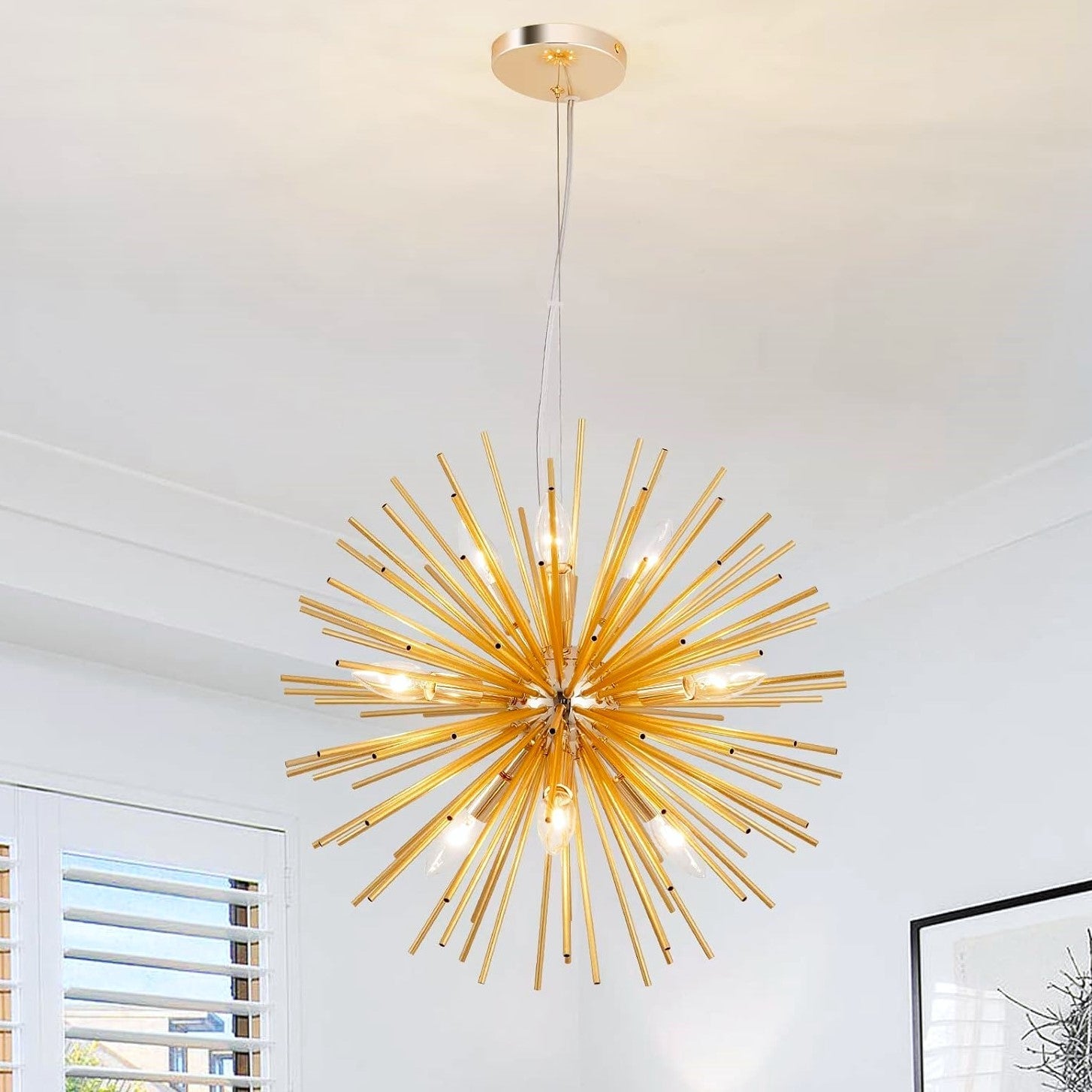 Lustra Suspendata Golden SUN