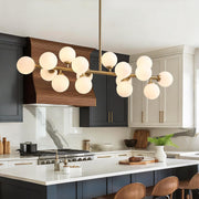 Lustra Abajur MAT GOLD Liniara 16xG9 90cm SKYLINE