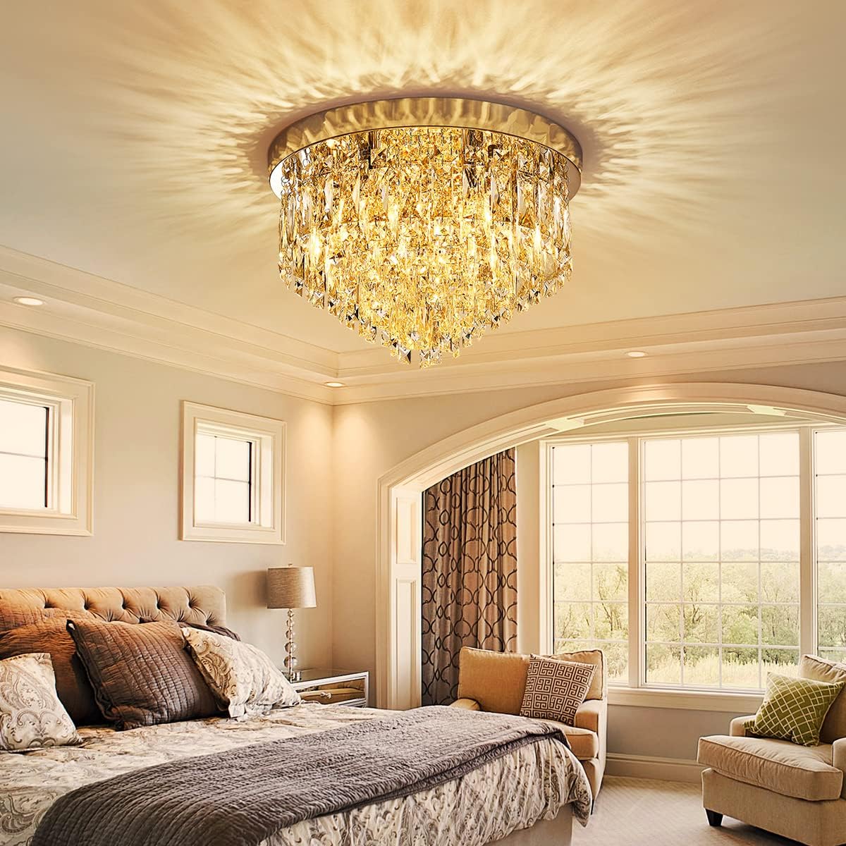 Candelabru Cristal MARY Silver 40cm Telecomanda