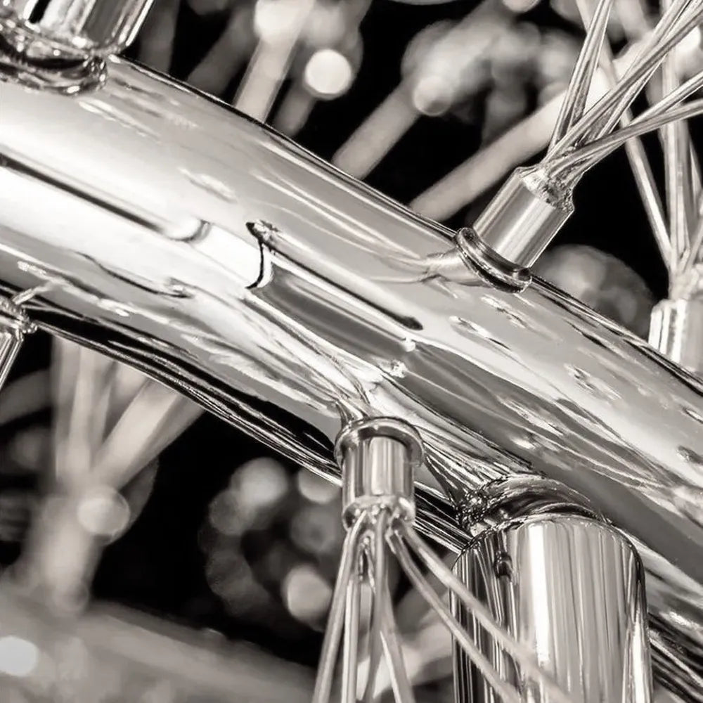 Lustra Suspendata Crystal Dandelion Silver XXL