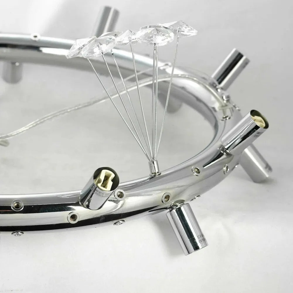 Lustra Suspendata Crystal Dandelion Silver XXL