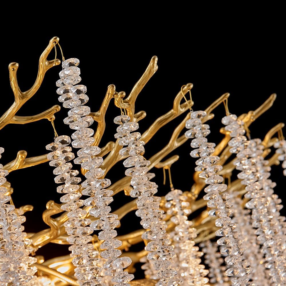 Candelabru Cristal LUXURY Golden Willow 120X45 CM