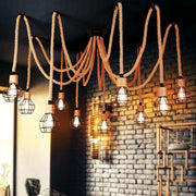 Lustra Vintage SPIDER ROPE 10xE27