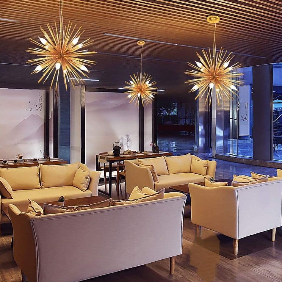 Lustra Suspendata Golden SUN