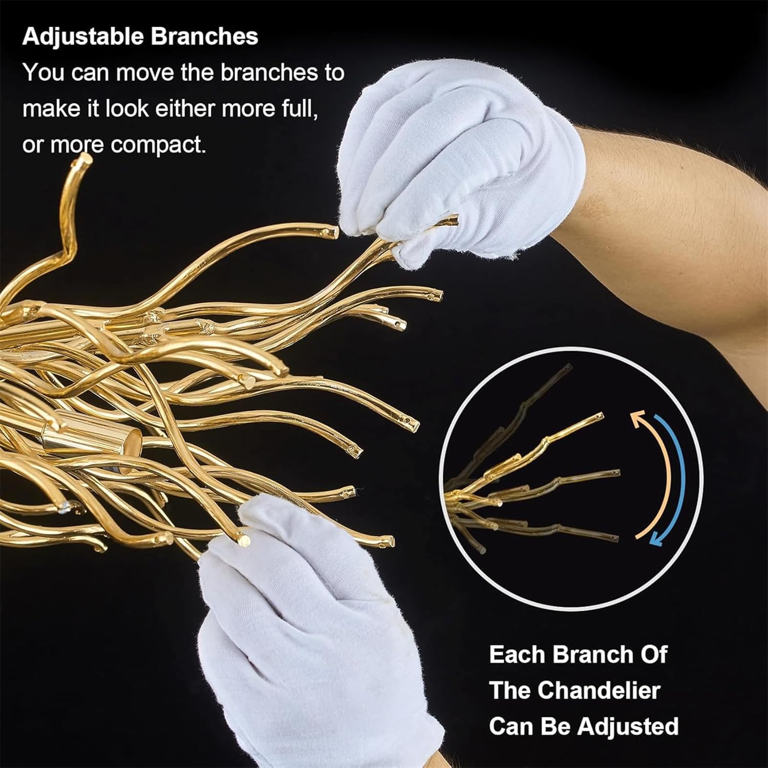 Candelabru Cristal LUXURY Golden Klara Chandeliers Crystal