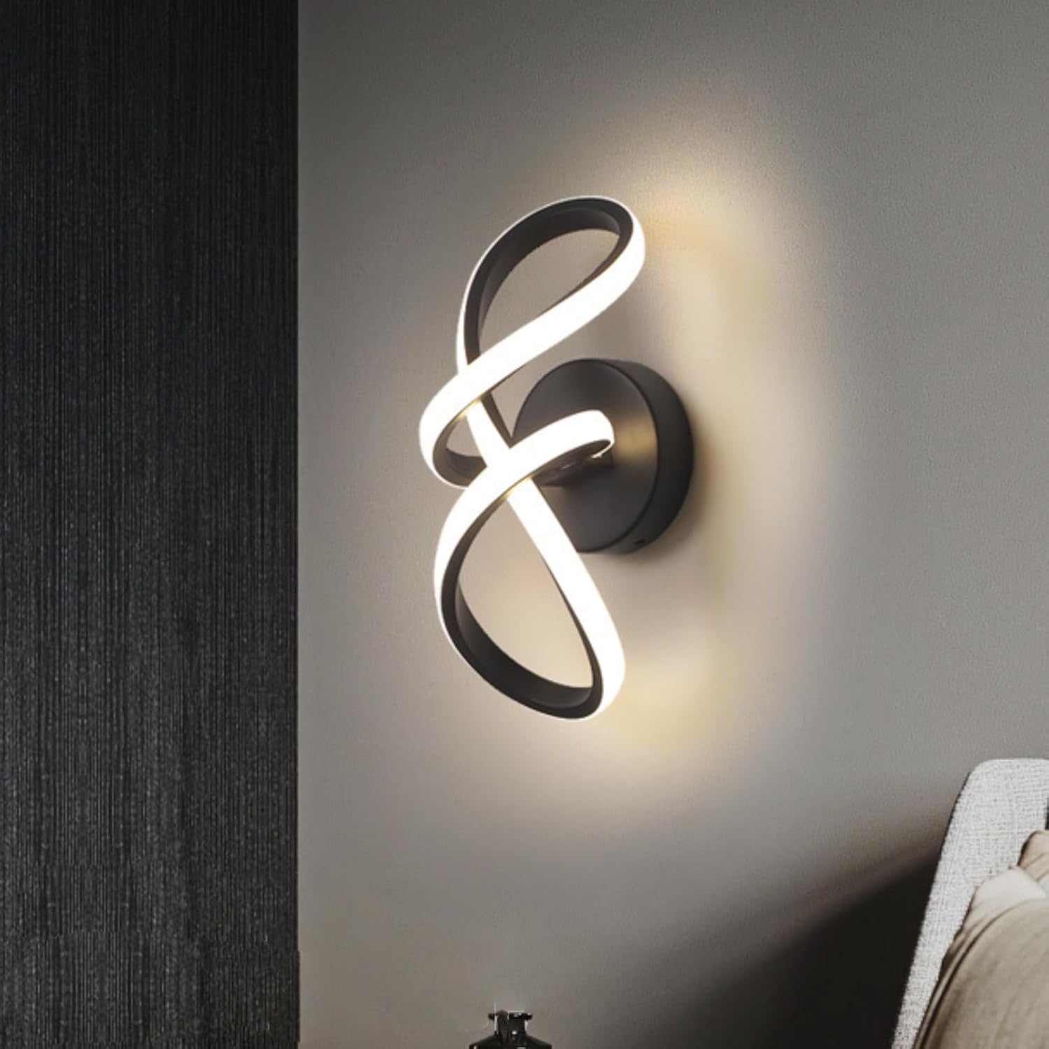 Aplica LED Serpent Black Echivalent 200W