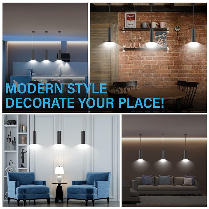 Pendul Aluminiu Pablo Negru 1xGU10