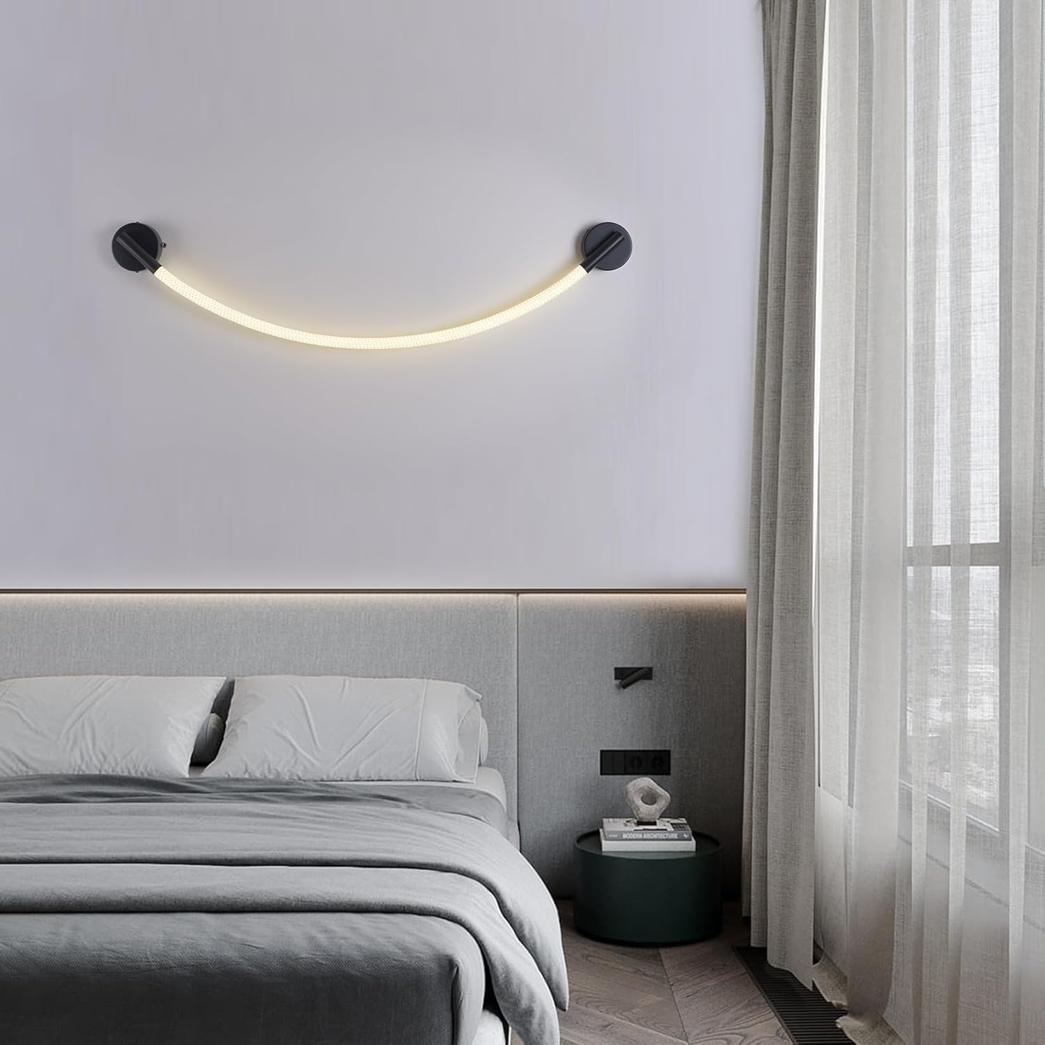 Aplica LED Nordic Style Light Rope Tube G4011 Black