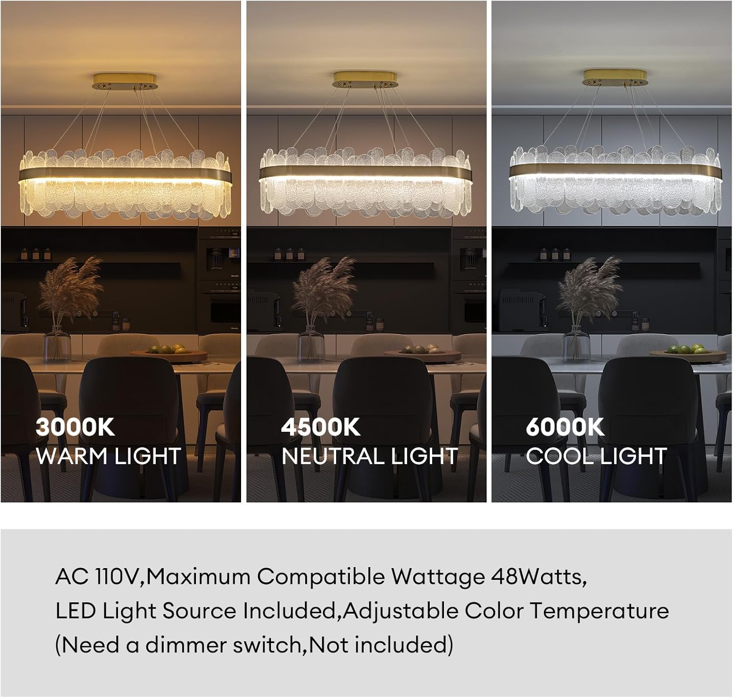 Lustra LED Suspendata QUEEN Gold Cristal 80x30cm