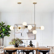 Lustra Abajur MAT GOLD Liniara 6xE27