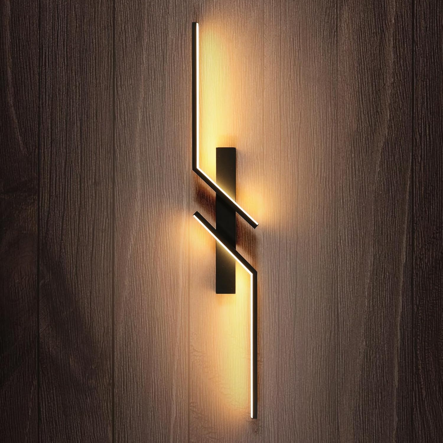 Aplica LED Modern Lines Black 60cm Echivalent 100W NEAGRA / MINIMALIST DESIGN / 60CM Wall Light Fixtures