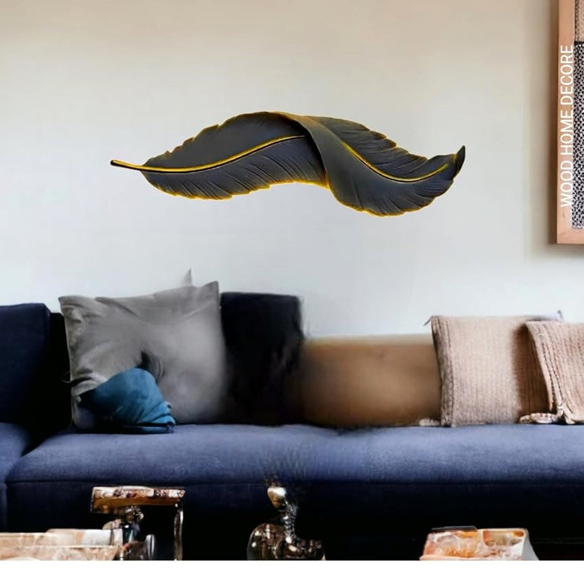 Aplica LED BLACK Luxury Feather XXL 40W 90CM