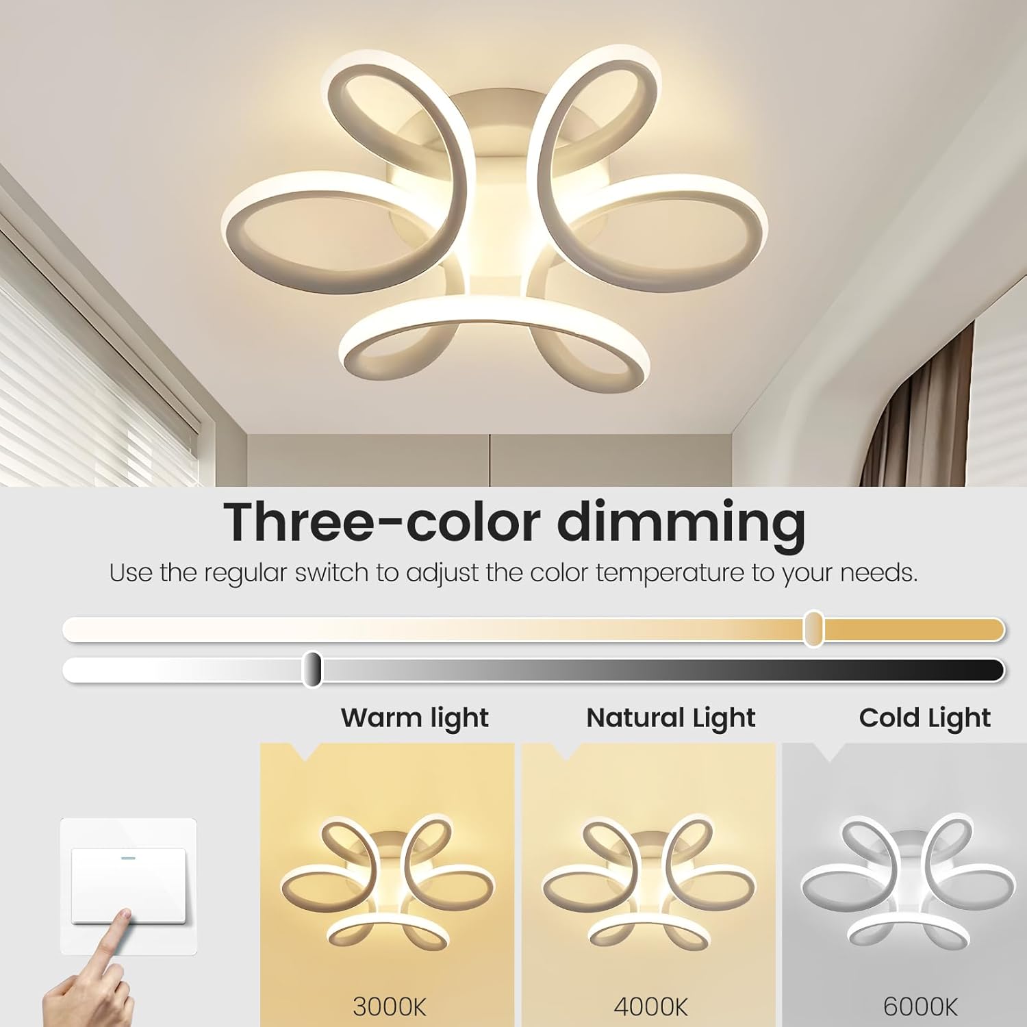 Lustra LED 48W Mariola Alba Echivalent 200W