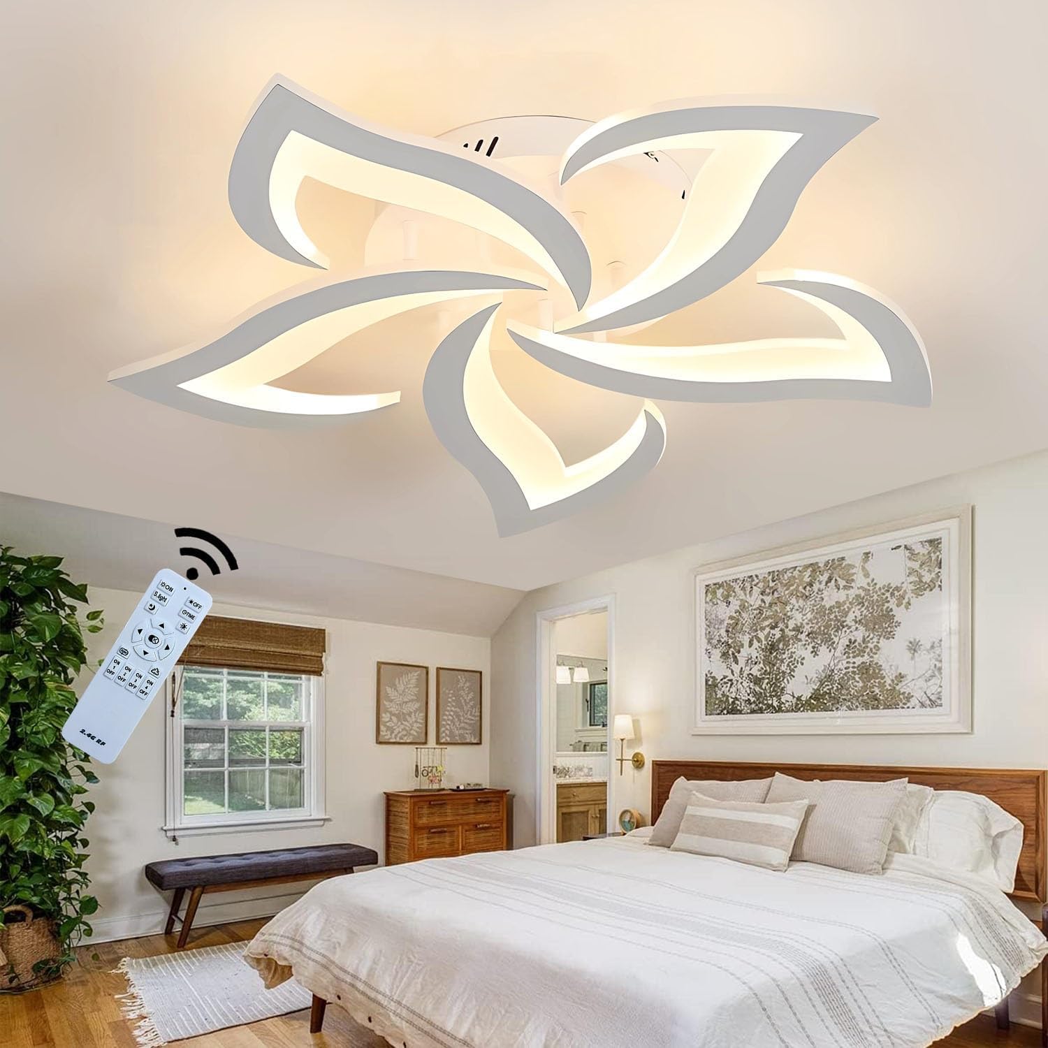 Lustra Led Narcisse Telecomanda Echivalent 500W Lighting Fixtures