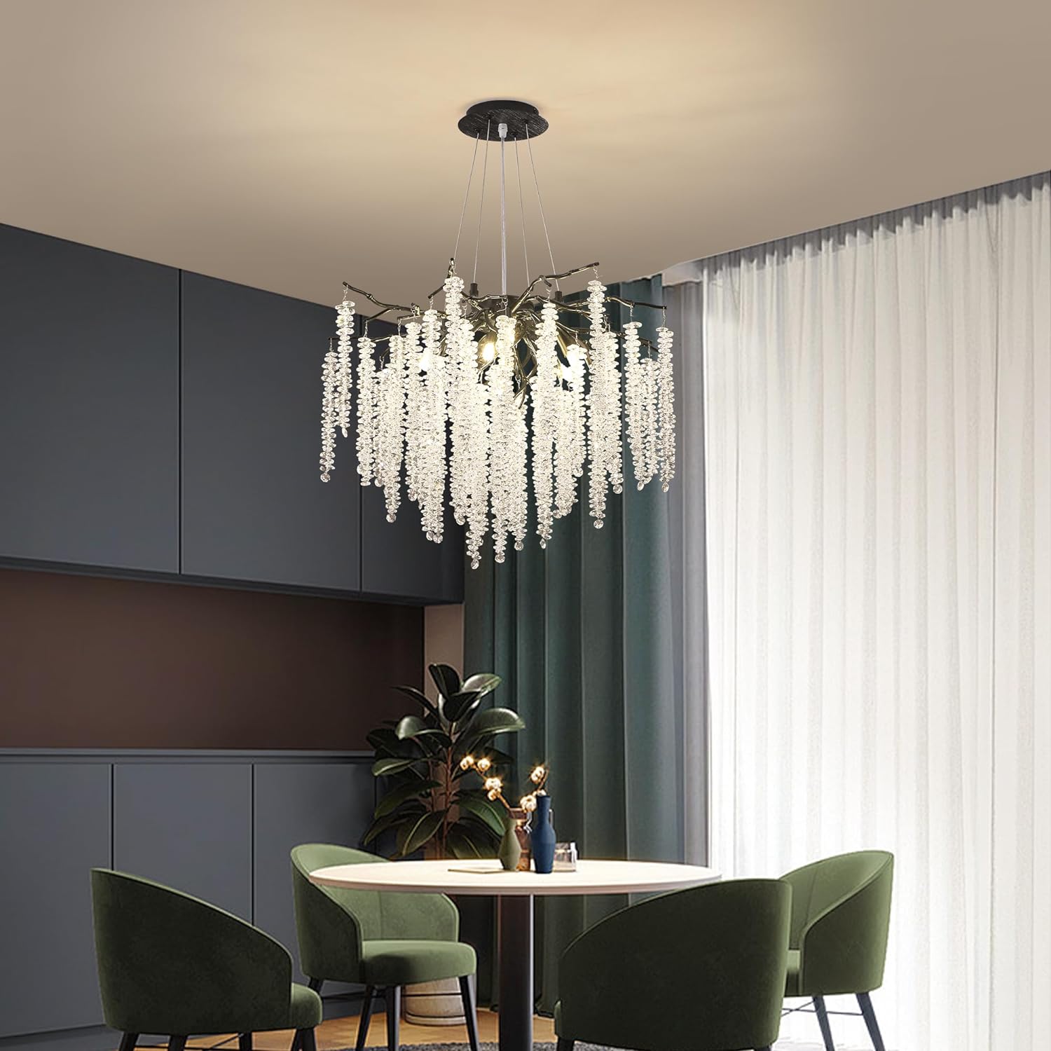 Candelabru Cristal LUXURY Black Willow 60CM