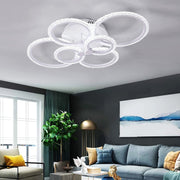 Lustra LED 4+2 CIRCLE BUBBLES Echivalent 800W Telecomanda