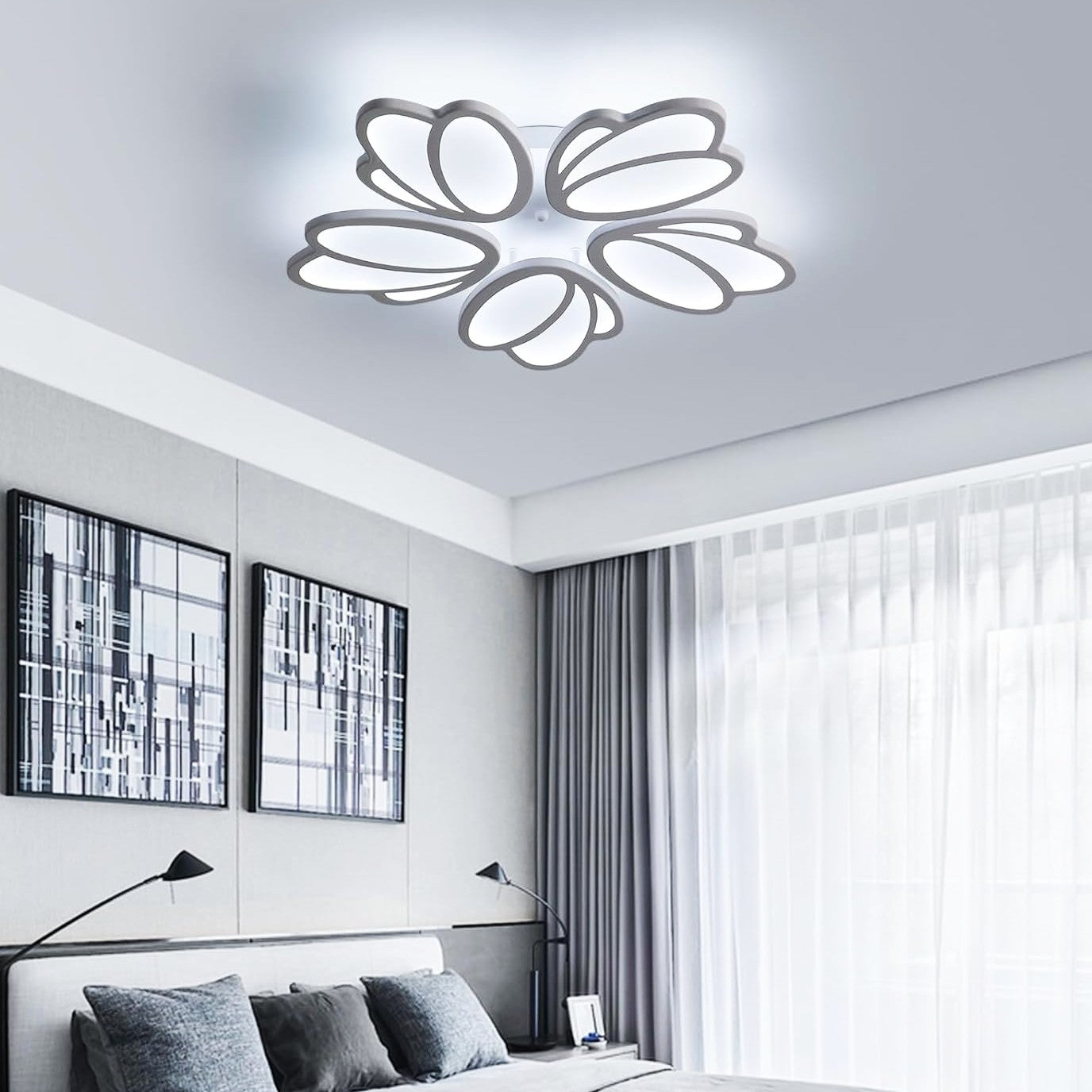 Lustra LED TULIP Echivalent 600W Telecomanda