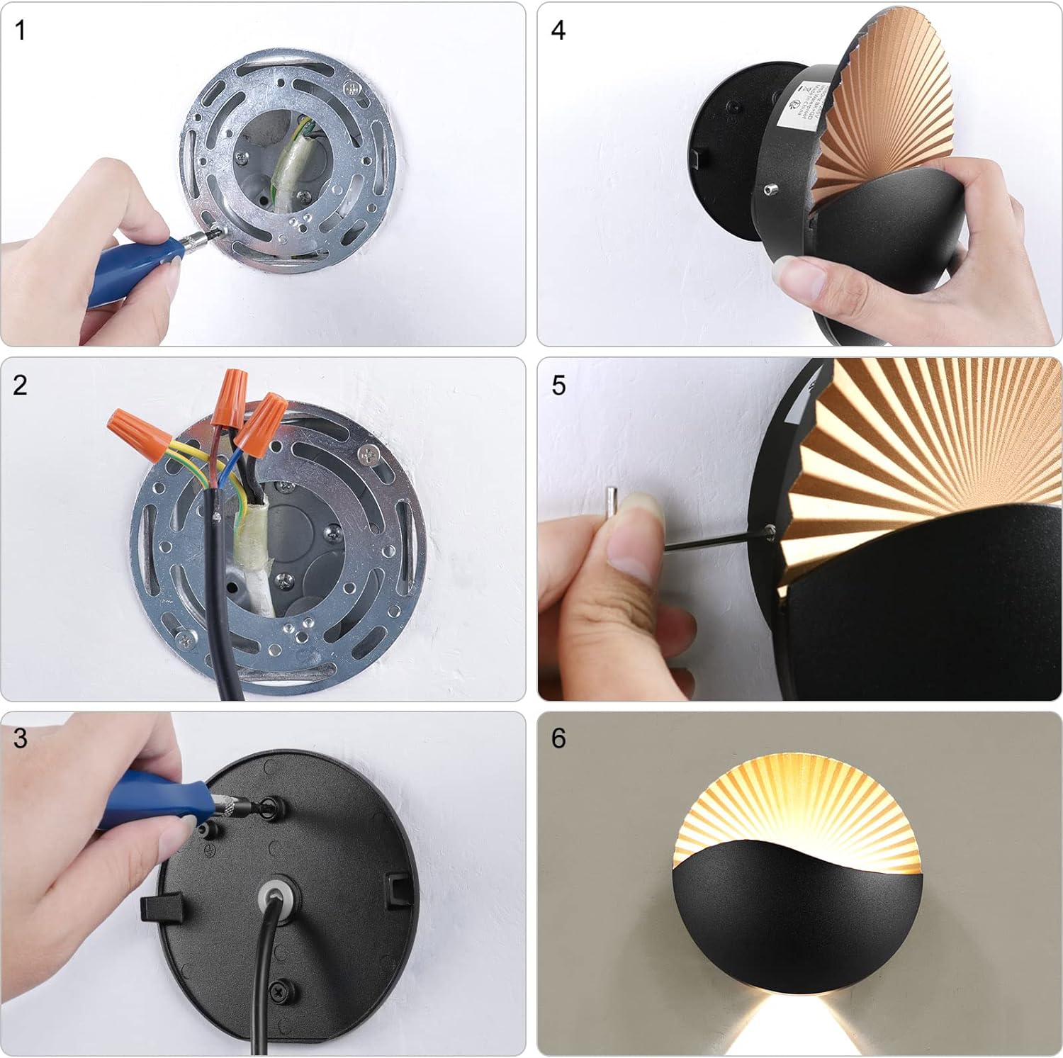 Aplica LED 12W CORAL BLACK Exterior