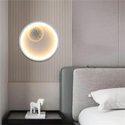 Aplica LED Round Moon WHITE YCM 5558 WH ALBA / CIRCLE DESIGN Wall Light Fixtures