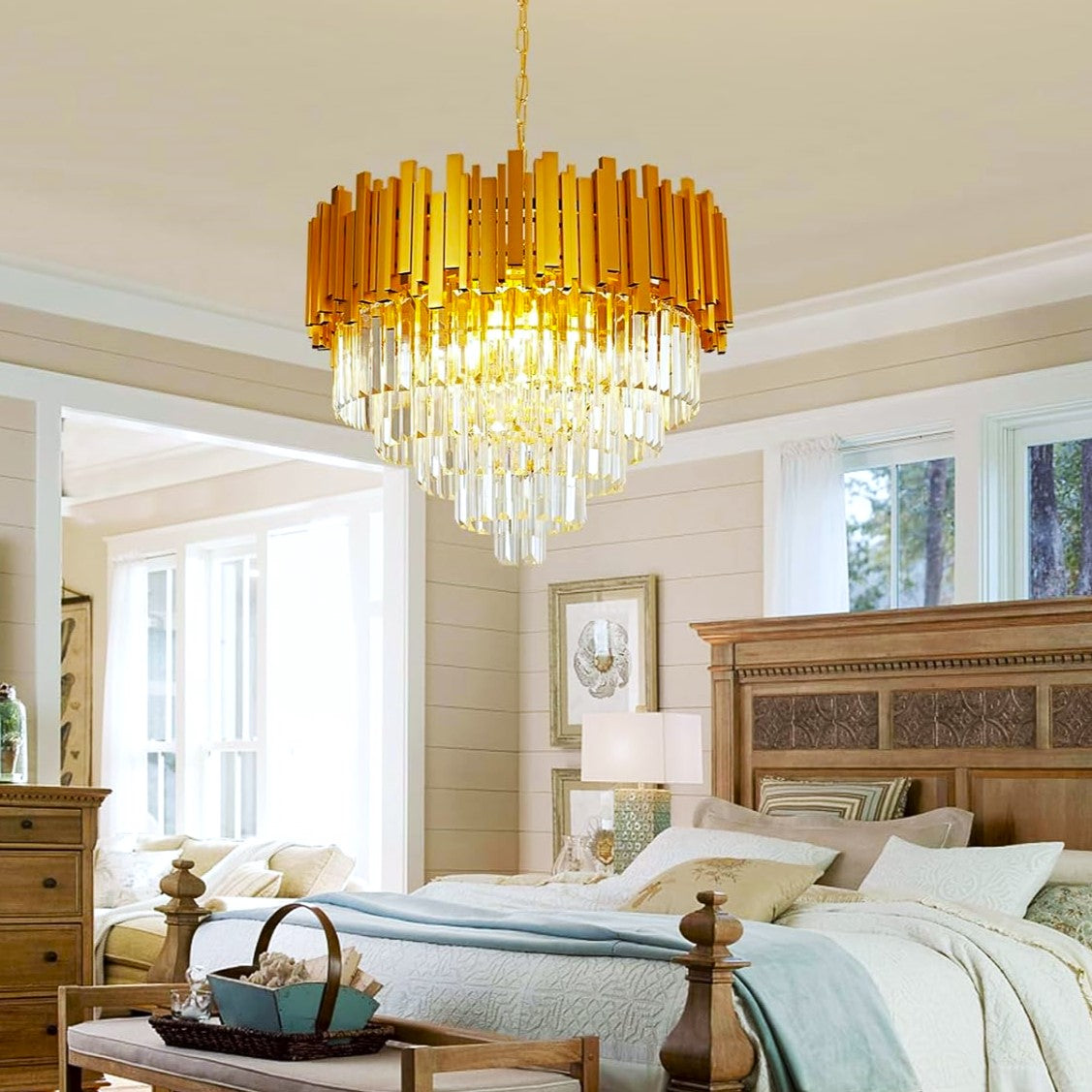 Candelabru Cristal GOLDEN MAXI 500mm