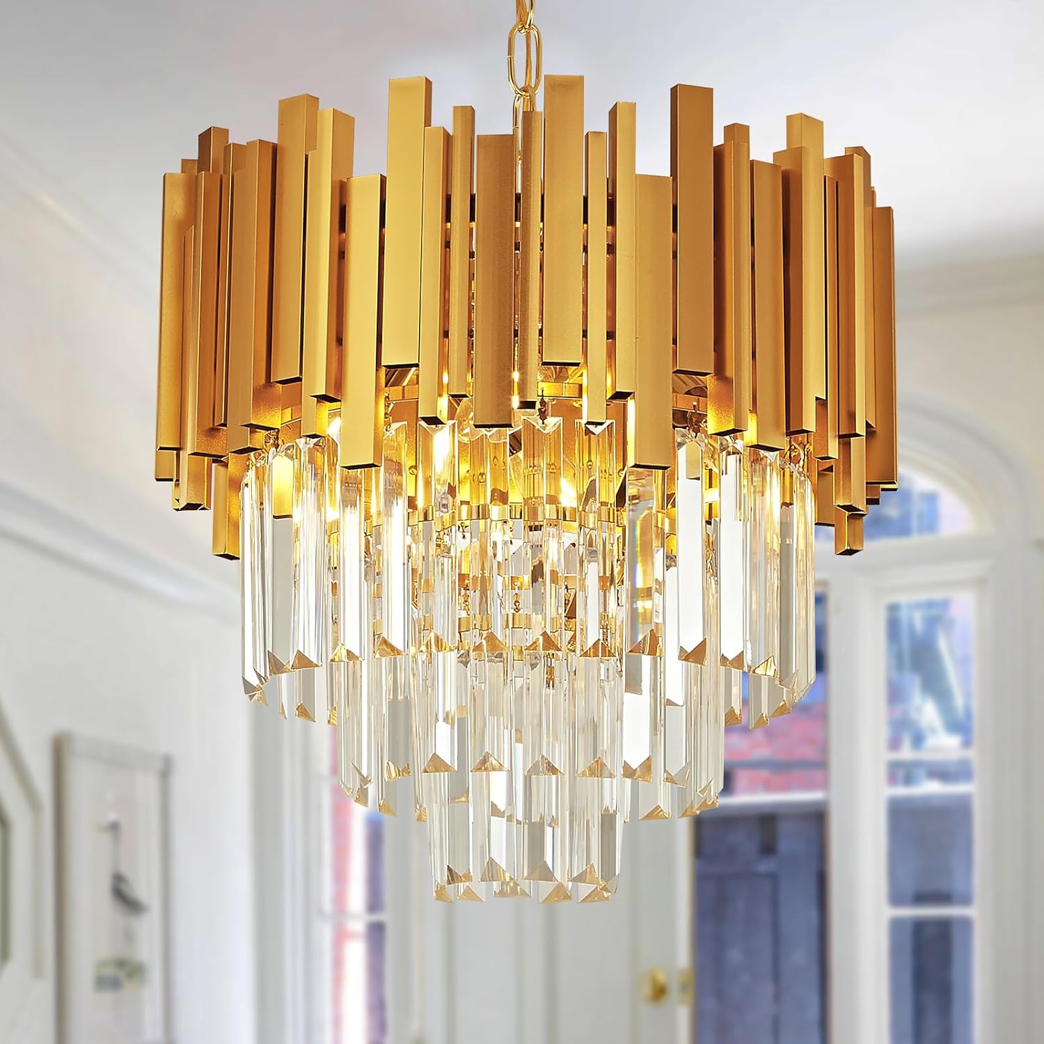 Candelabru Cristal GOLDEN MAXI 400mm