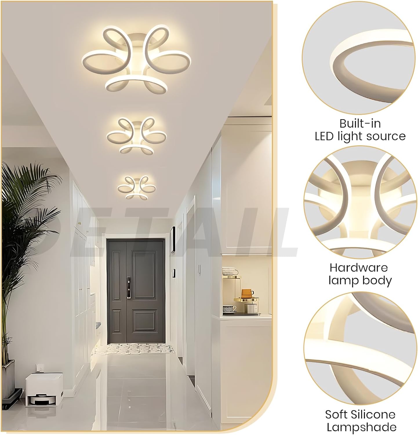 Lustra LED 48W Mariola Alba Echivalent 200W