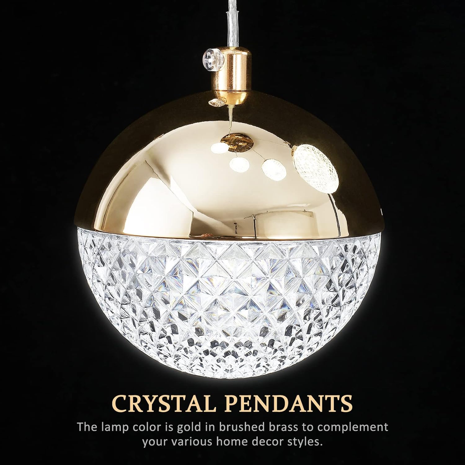 Lustra LED Grapes Gold Echivalent 500W Telecomanda