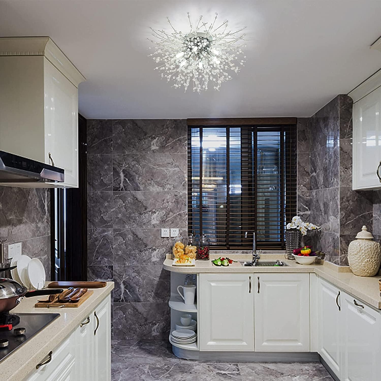 Lustra Aplicata Crystal SIGMA Silver