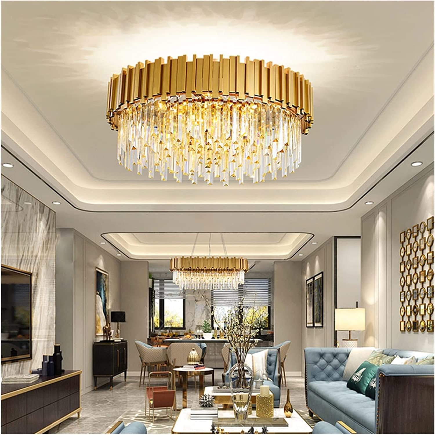 Candelabru Aplicat Cristal GLORY GOLD GRANDE 750mm