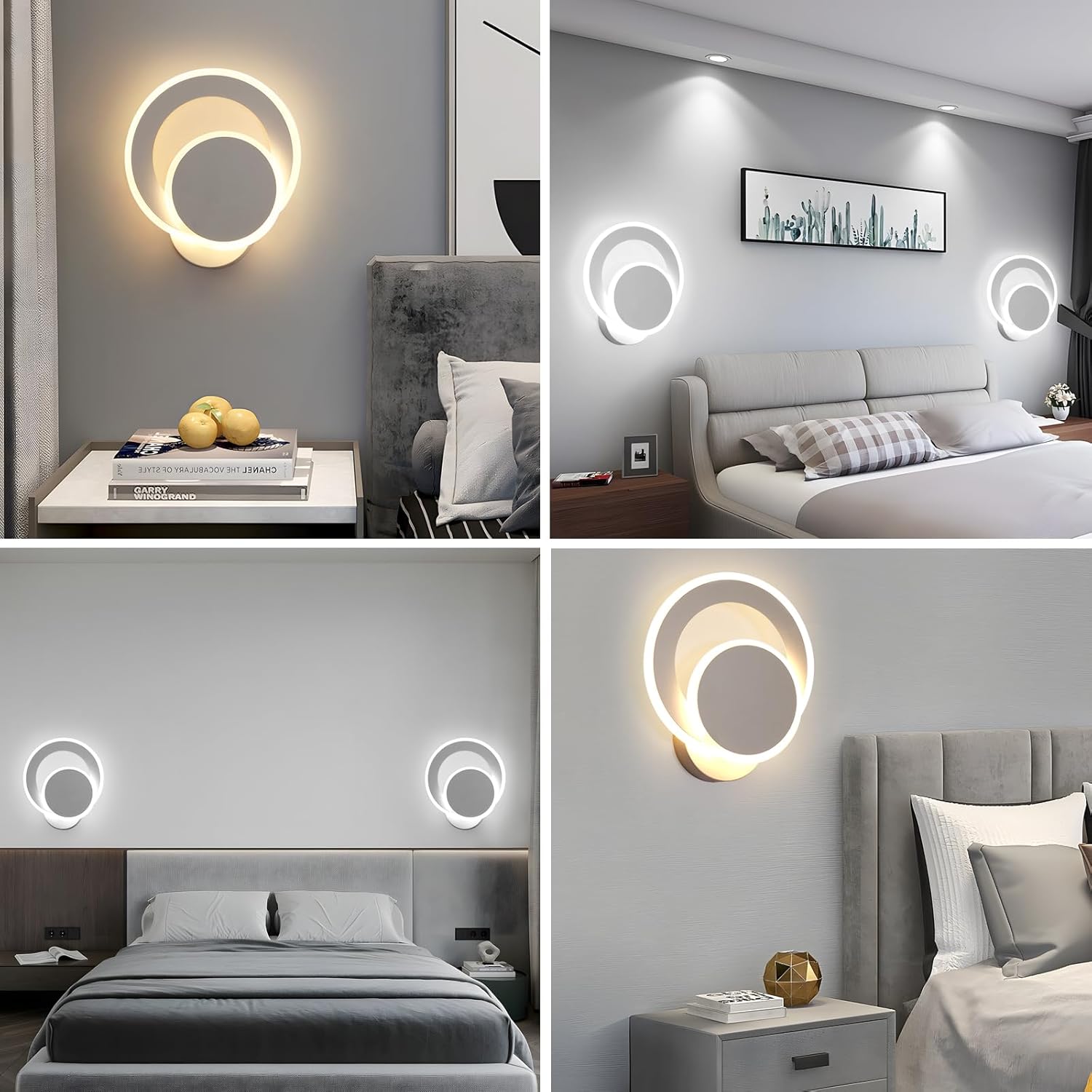 Aplica LED Round Reglabila Alba Echivalent 150W