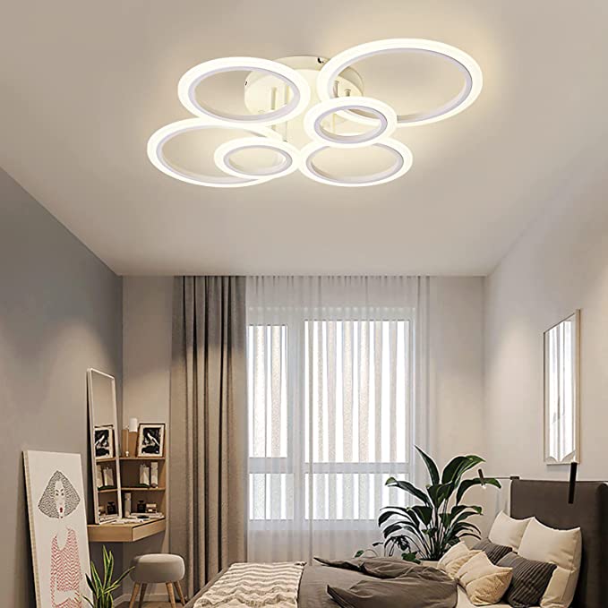 Lustra LED 4+2 CIRCLE MAXI Alb Echivalent 600W Telecomanda Resigilat R3