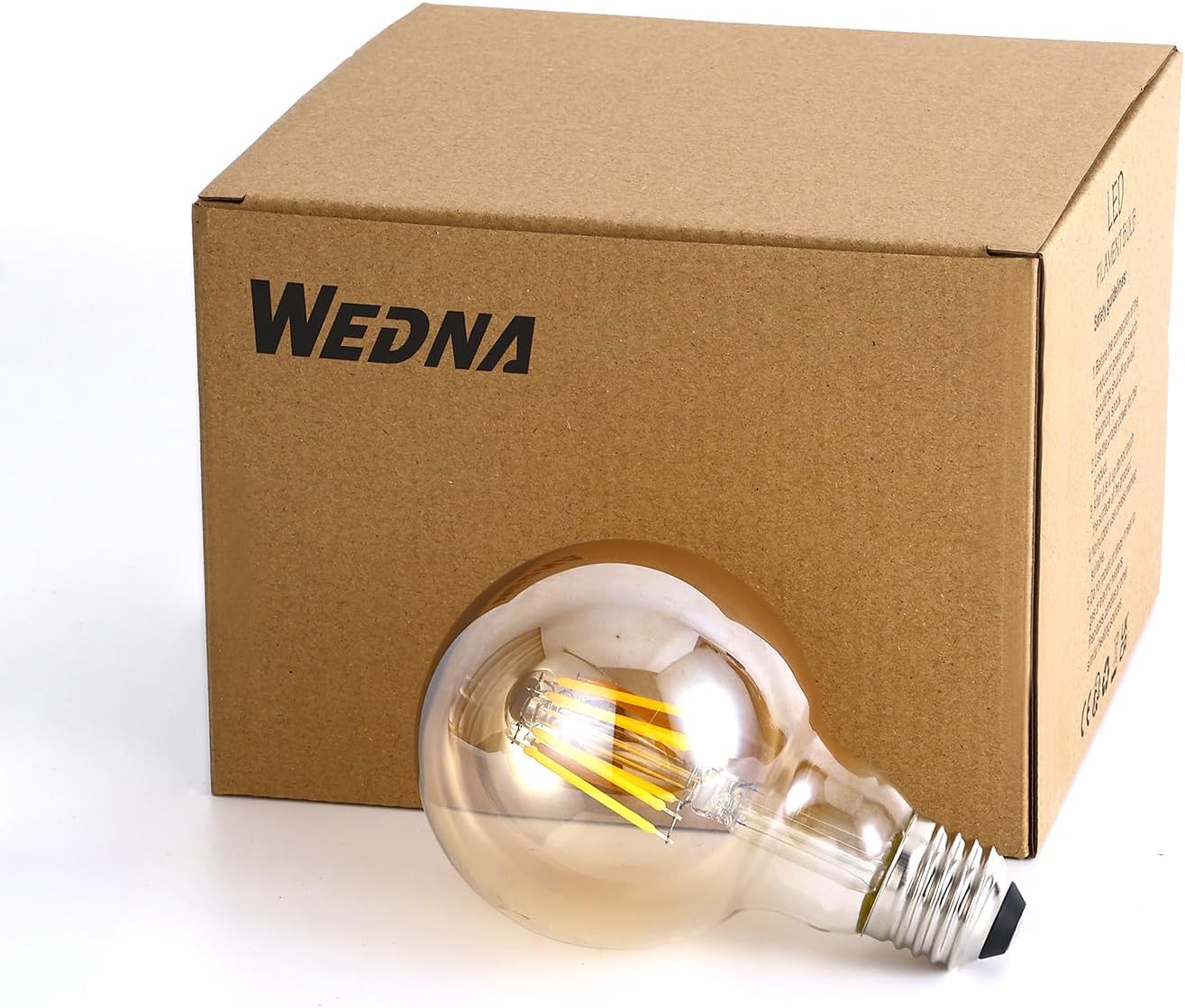 Bec LED E27 Vintage G80 4W Fumuriu 2200K
