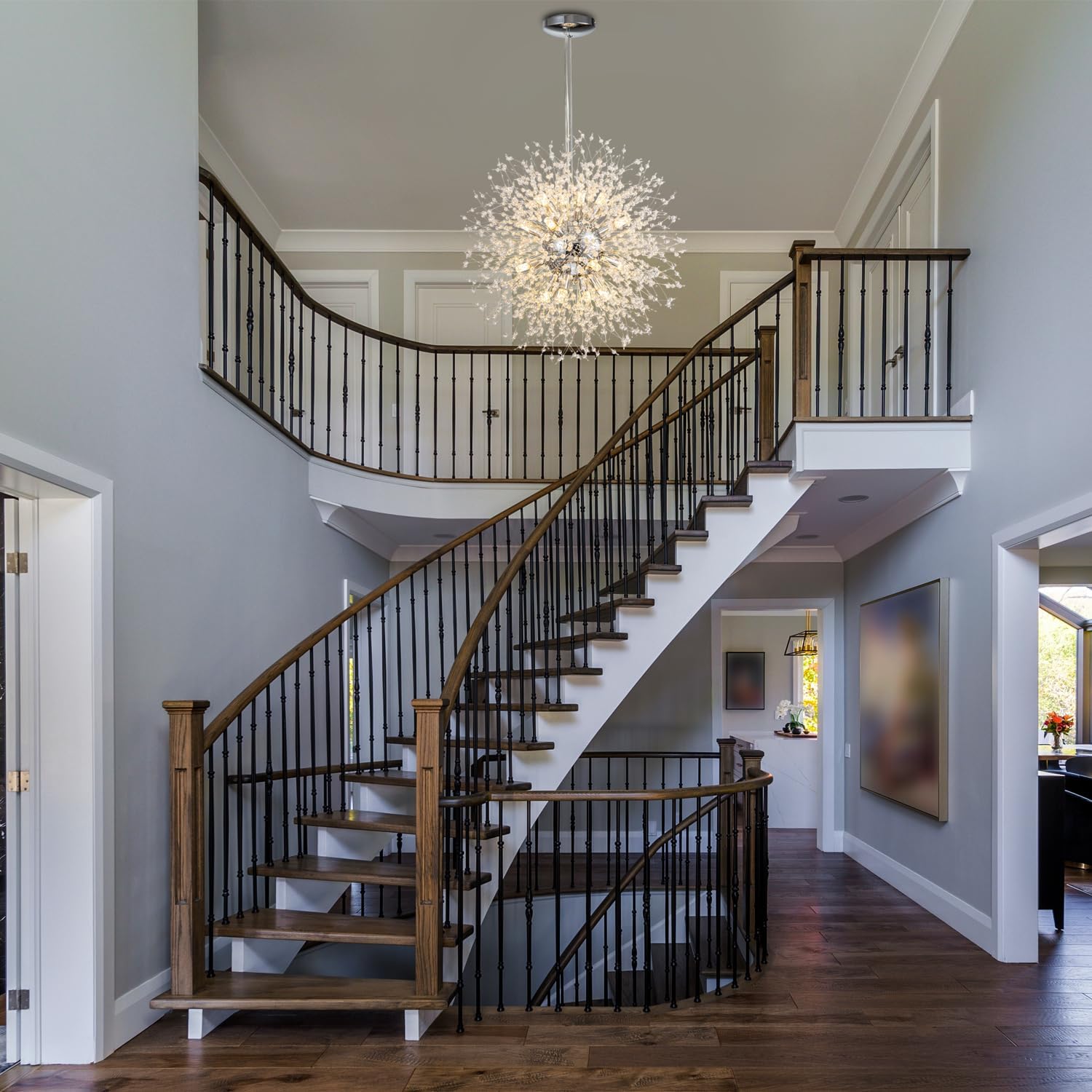 Lustra Suspendata Crystal SIGMA Silver