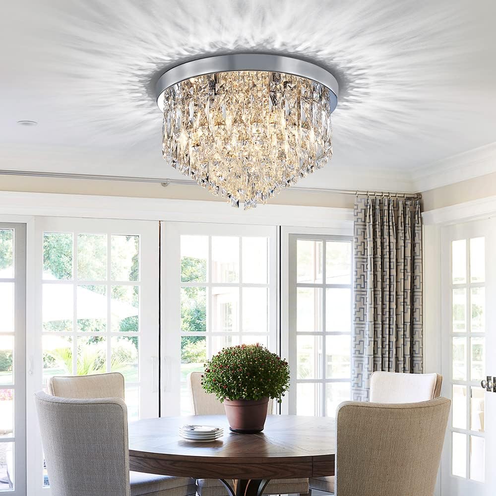 Candelabru Cristal MARY Silver 40cm Telecomanda