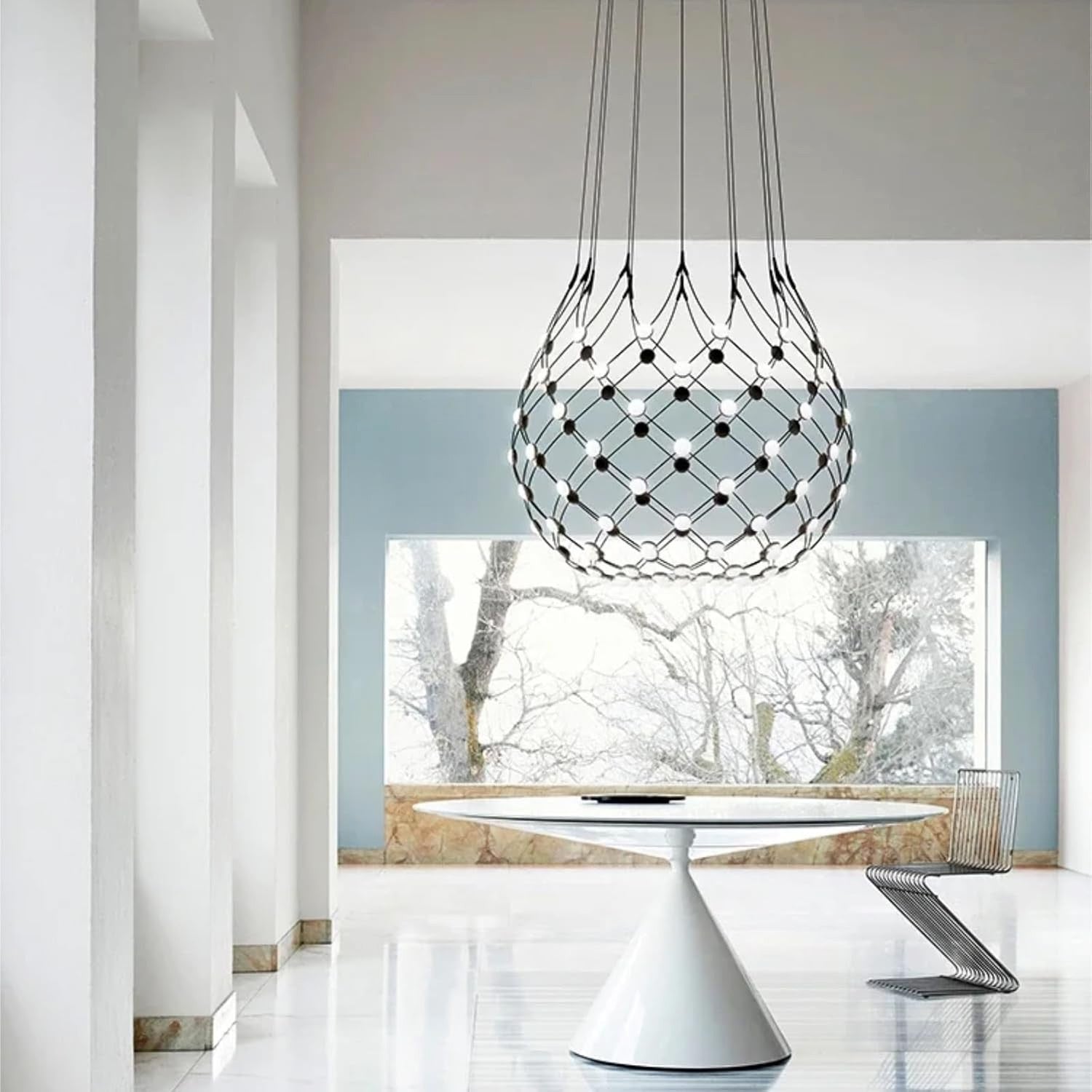 Lustra LED Suspendata LUGARO DIA Black