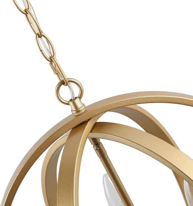 Lustra Suspendata Fryng Gold Ø40CM | 3xE14