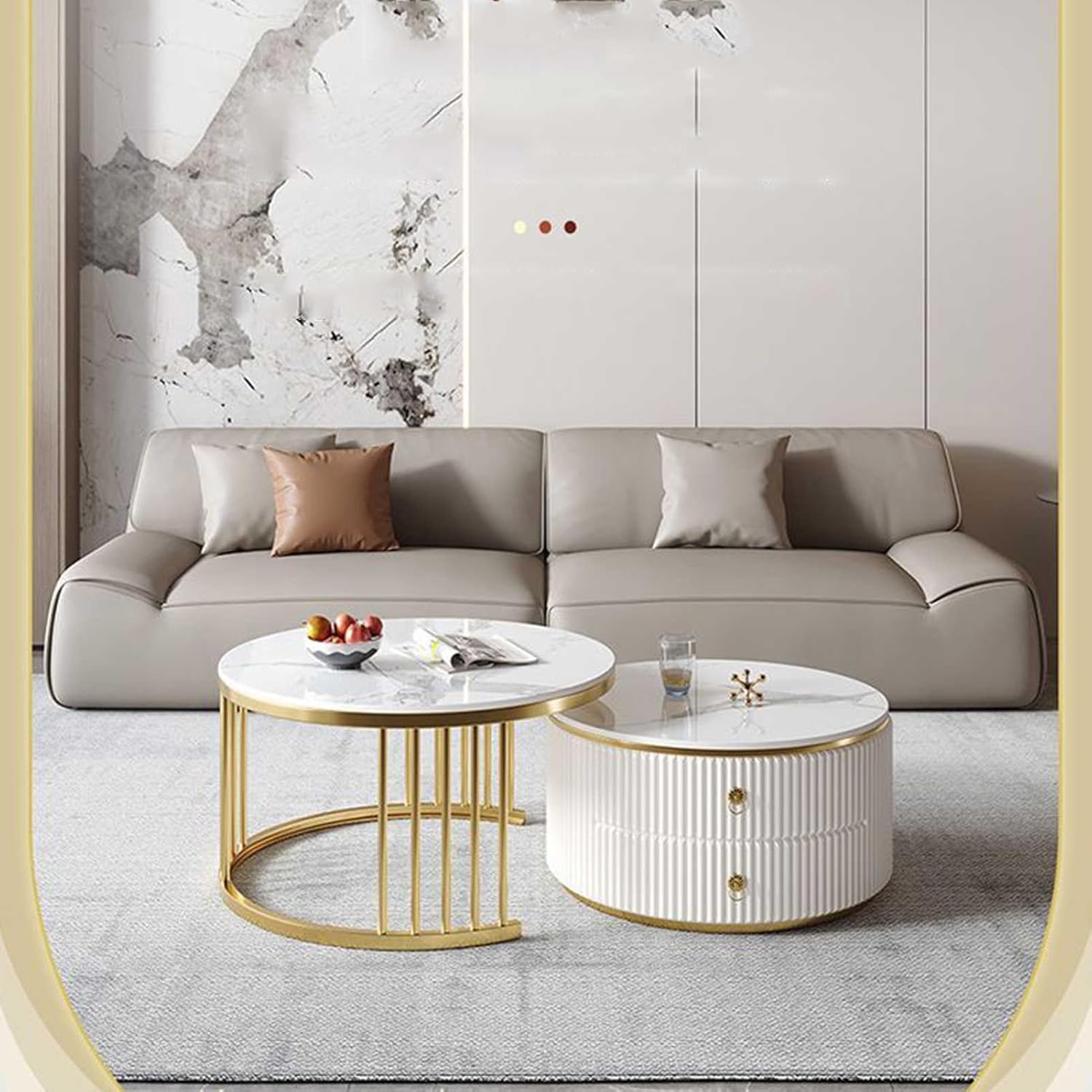 Masa Decorativa Valencia Double Marble Deluxe