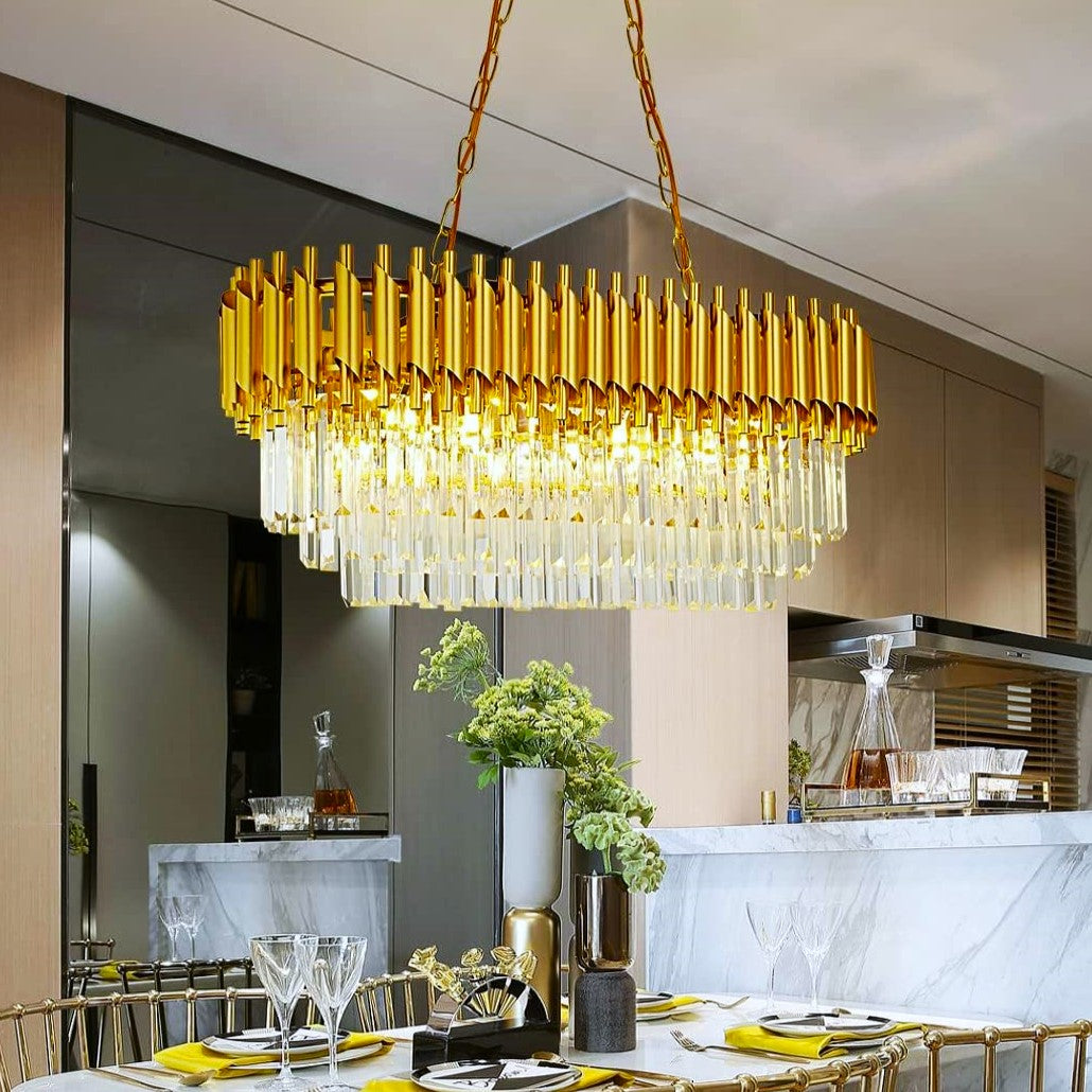 Candelabru Cristal Golden Panther 800x300mm