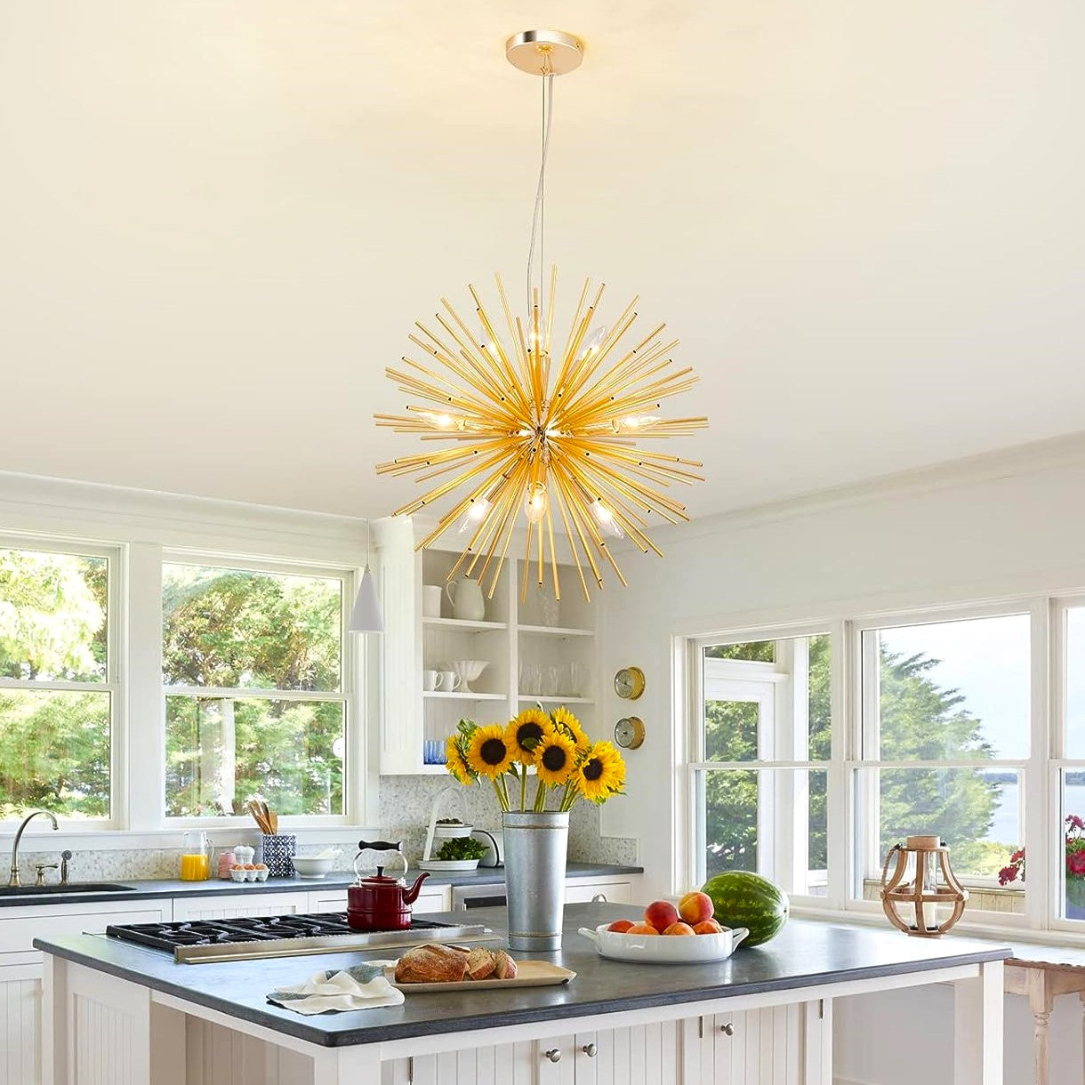 Lustra Suspendata Golden SUN