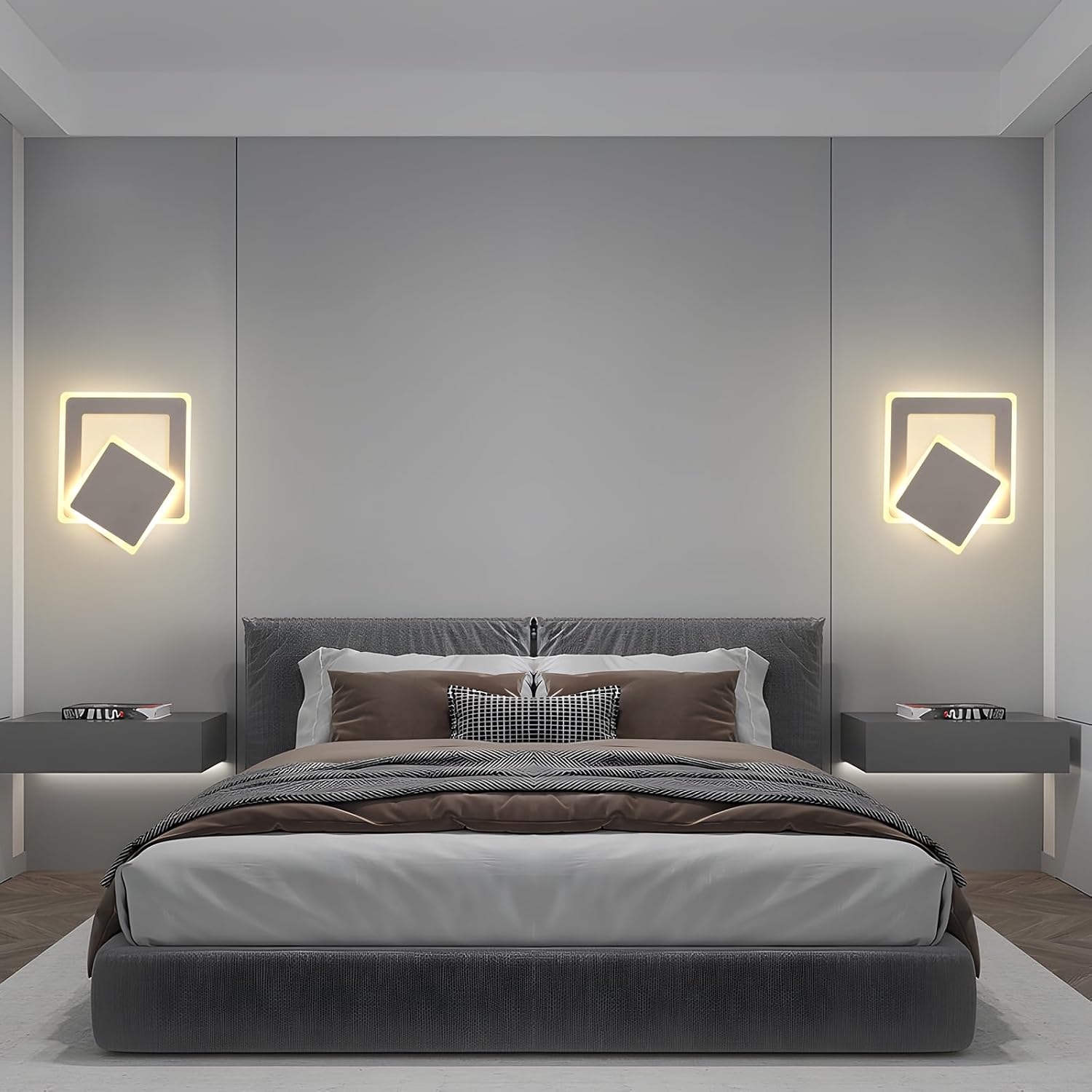 Aplica LED Square Reglabila Alba Echivalent 150W