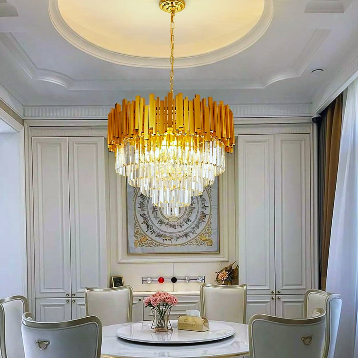 Candelabru Cristal GOLDEN MAXI 500mm